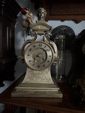 Prunkuhr Gründerzeit Historismus  Uhr um 1890 silber