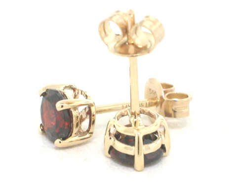 Granat ohrstecker 585 gelbgold - granat,