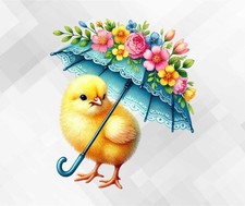 Aquarell Küken Ostern Wand