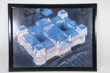 C25N05- Druck Luftaufnahme verhüllter Reichstag Berlin Christo