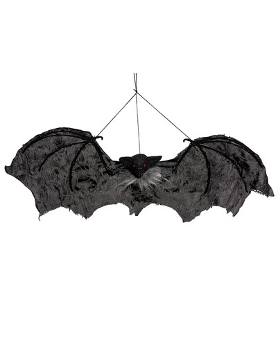 Schwarze vampirfledermaus mit - schwarze,
