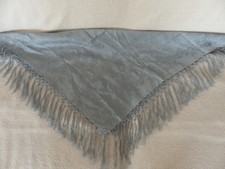 Trachtentuch,  grau-grün