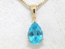 Blautopas Anhänger 585