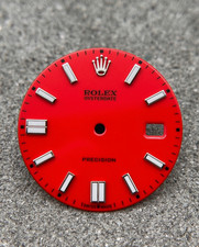ROLEX ZIFFERBLATT ROT OYSTERDATE PRECISION 6694 Cal 1210 VINTAGE PART HANDAUFZUG