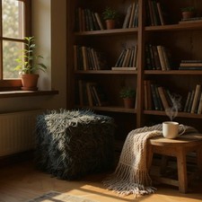 Grau Flauschig Würfel