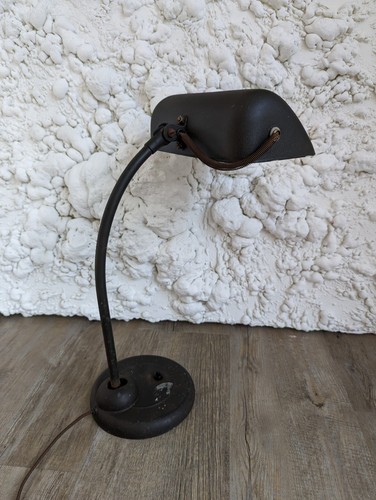 Alte art deco bankerslampe - art,