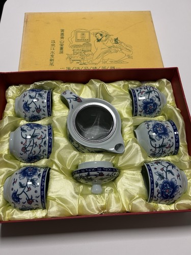 Chinesisches porzellan tee set - chinesisches, porzellan-tee-set