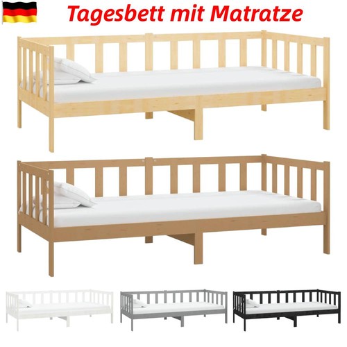 Holz tagesbett mit matratze - holz,