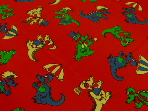 Dinosaurier drache satin - 1m,