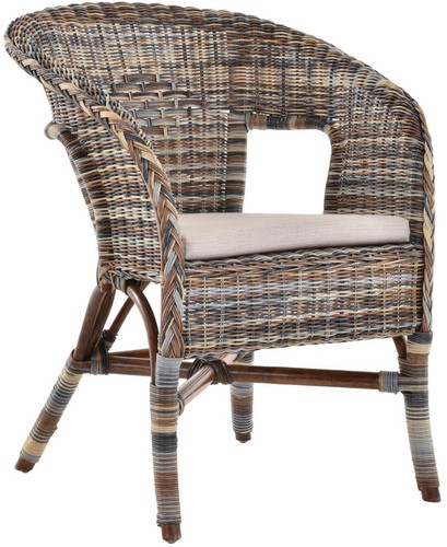 Rattan-Sessel/Stapelsessel