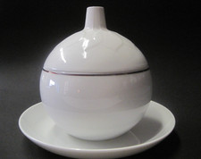 Sauciere Rosenthal Studio Linie Lotus Secunda Platin Rand u.a.  "Marmeladentopf"