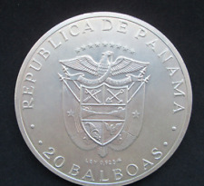 20 Balboa Panama 1973 Silber 925/1000 132g ca. 4 oz Simon Bolivar 1783-1830