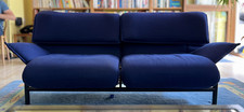 Sofa Zweisitzer Cassina Veranda– blau-gebraucht – italienischer Designklassiker