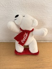 Werbeartikel Original Coca Cola Eisbär auf Snowboard Plüschtier unbespielt