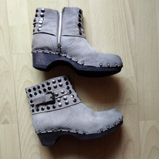 Stiefeletten,Clogs,Soft,Nieten,weich,bequem,cool,hygge,Stil,Freizeit,Urlaub,top