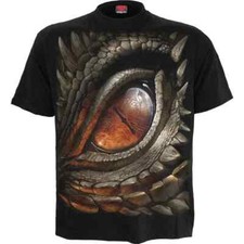 SPIRAL DIRECT DRAGON EYE T-Shirt Spiral Biker Totenkopf Feuerdrachenauge