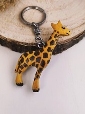 Giraffen Holzanhänger | Giraffenliebhaber Geschenk | Holz Giraffe