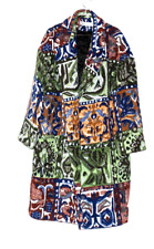 Zara Mantel Grün Blau Wolle_Gr: XL Oversize_neu