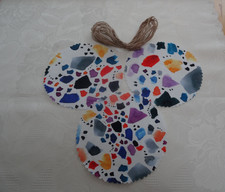 12 Stoff-Deckchen-Set /Deko-Haube Baumwolle STEINE Einmachgläser Marmeladen