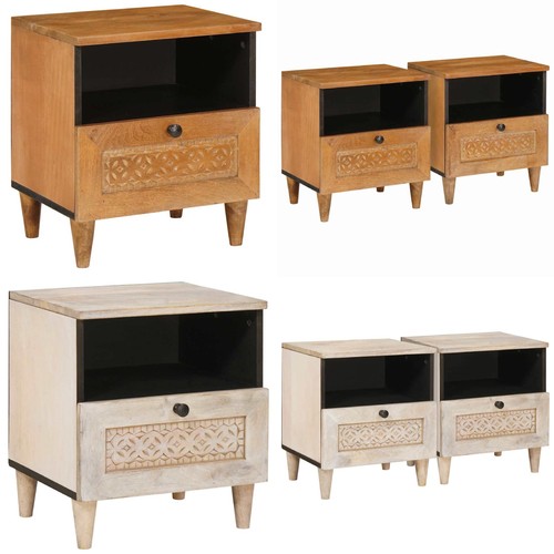 Vidaxl nachttisch beige x - nachttisch,