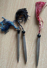 3 alte silberne Drehbleistift