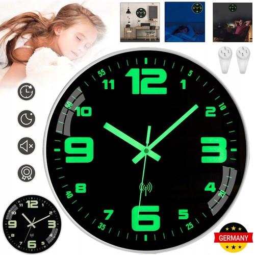 Leuchtende wanduhr nicht - leuchtende,
