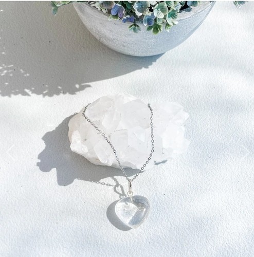 Halskette mit quarzkristal - halskette,