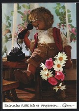 Ansichtskarte Mecki greift zum