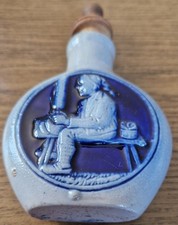 Schnupftabakflasche Bixl, Perlesreuter Schmalzler, Steingut 