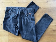 Esprit Chino Hose Gr. 34/34 Slim Grau Leichtes Muster