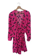 DIANE VON FURSTENBERG Wickelkleid Damen Kleid Gr. DE 42 pink Casual-Look