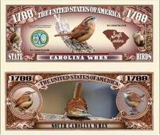 Troglodyte Carolina Geldschein