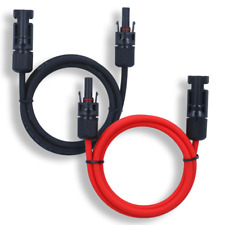 Solarkabel mit Stecker 4mm² 6mm² Verlängerungskabel rot schwarz Solarleitung PV