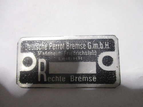Sign nameplate perrot - sign,