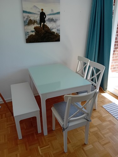 Weißer ausziehtisch 120 - weißer,