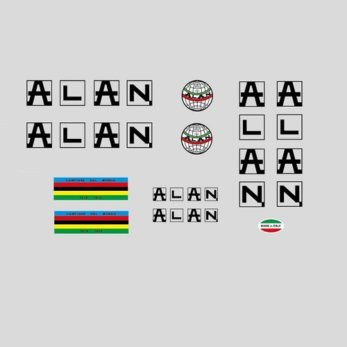 Alan bicycle rahmen - bicycle, aufkleber