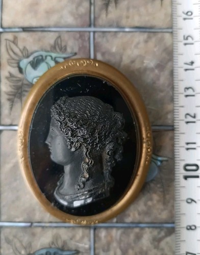 Vintage kamee brosche - vintage,