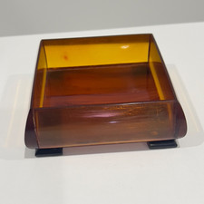 Art Deco Bakelit Catalin Kunstharz Dose Deckeldose Tesbih faturan Amber