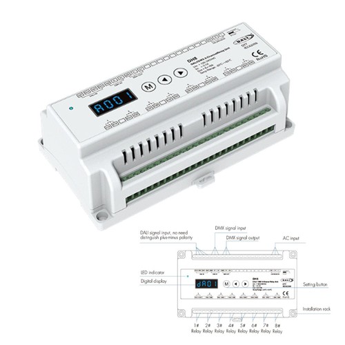 Dali dmx rdm relaiseinheit - rdm,