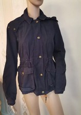 BURBERRY BRIT Trenchcoat Jacke PARKA Navy Blau GR S 36 edel Jacket MANTEL