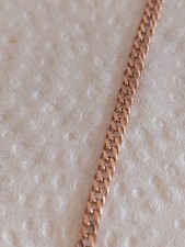 Rotgold Kette 585 46cm Lang Gewicht 4,  2gr Laserdruck Stempel Echt Gold 14 Kar