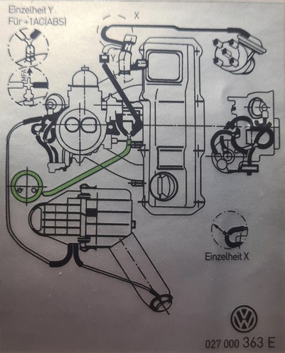 Aufkleber unterdruck golf 2 - golf,