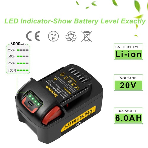 20v ionen 6000mah akku - 20v, li-ionen