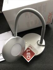 Tischlampe XORA Silber Touchdimmer Switch 3,5W 300lm Nachttischlampe Flexibel