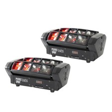 Spidy Duo 2x 5W RGBW Beameffekt Set DMX Sound to Light 60W 33x21x21cm 2.5kg