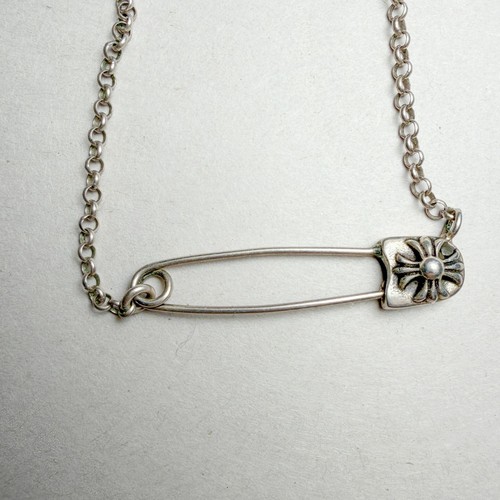 Chrom herzen sicherheitsnadel - chrom,