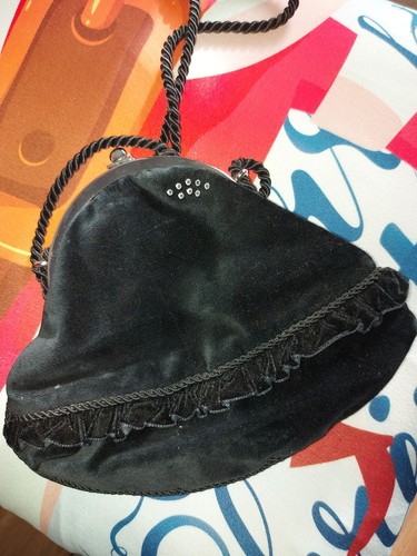 Abendtasche schwarz stoff - abendtasche, samt