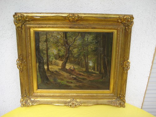 ölgemälde waldlandschaft mit - waldlandschaft,
