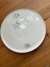 Tortenplatte Kuchenplatte Servierschale Hutschenreuther Blumen mit Goldrand