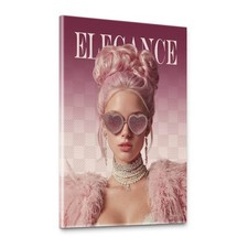 Fashion Frau Leinwand Bild XXL